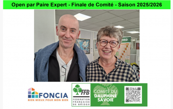 Open par Paire Expert - Finale de Comité